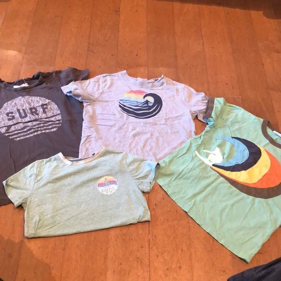 4 piece boys surf tshirt bundle - Picture 1 of 5